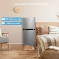 thumbnail image 6 of Midea 4.5 Cu Ft Compact Refrigerator and Freezer, 2 Door, Stainless Steel, 6 of 7