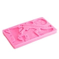 thumbnail image 2 of Cake Chocolate , Easy To Clean Reusable Food Grade Football Trophy Silicone Molds Pink  For Bakery, 2 of 8