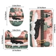 thumbnail image 2 of Bathroom Rugs Sets 3 Piece - Black Cat Pink Bathroom Absorbent Non Slip Bath Mats, U-Shape Toilet Lid Cover, Contour Mat, Soft Washable Shower Mats Bath Rug Mat for Bathroom Tub Toilet, 2 of 7