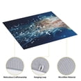 thumbnail image 4 of Honeii White Jellyfish Dansing in the Ocean for Dish Drying Mat for Kitchen Counter, Non-slip Rubber Backed, Hide Stain Kitchen Super Absorbent Draining Mat, Dish Rack Pad, 4 of 8