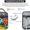thumbnail image 5 of The Amazing World of Gumball Lunch Bag Portable Lunch Box Large Capacity Leakproof Work Tote Bag Zipper External Net Pocket 10 L x 4 W x 8 H inches, 5 of 8
