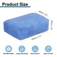thumbnail image 2 of Uxcell 4pcs Microfiber Car Wash Sponge 4.7"x3.2" Non-Scratch Foam Applicator Pads Blue, 2 of 6
