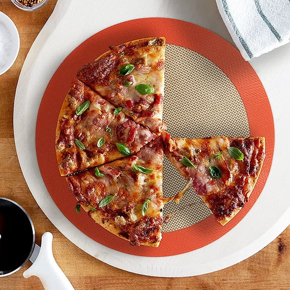 Pink Season Baking Mat Multi-purpose Round Non-stick Heat-resistant Reusable Heat Transfer Silicone Microwave Oven Pastry Pad Air Fryers Liner Kitchen Supplies