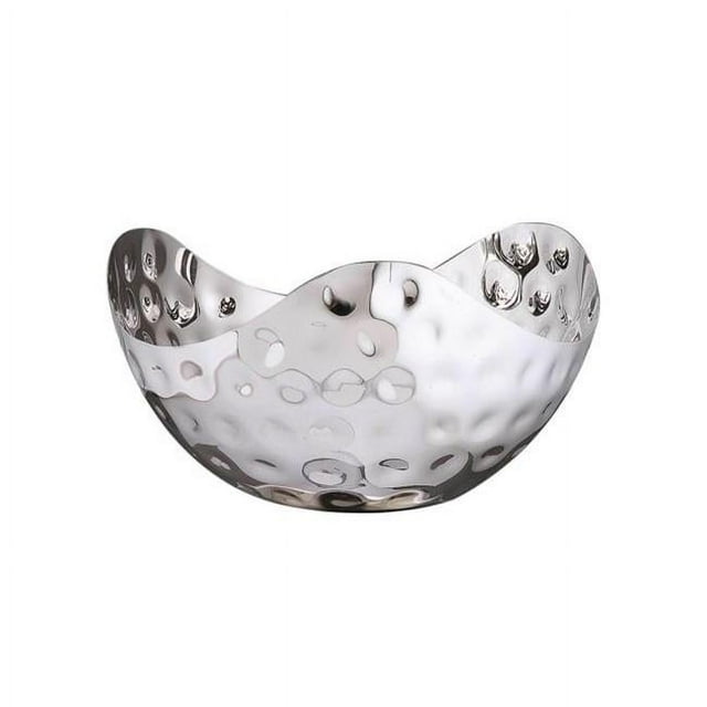 Leeber 72591 Elegance Bol Triangulaire en Acier Inoxydable Martelé de 10 Po