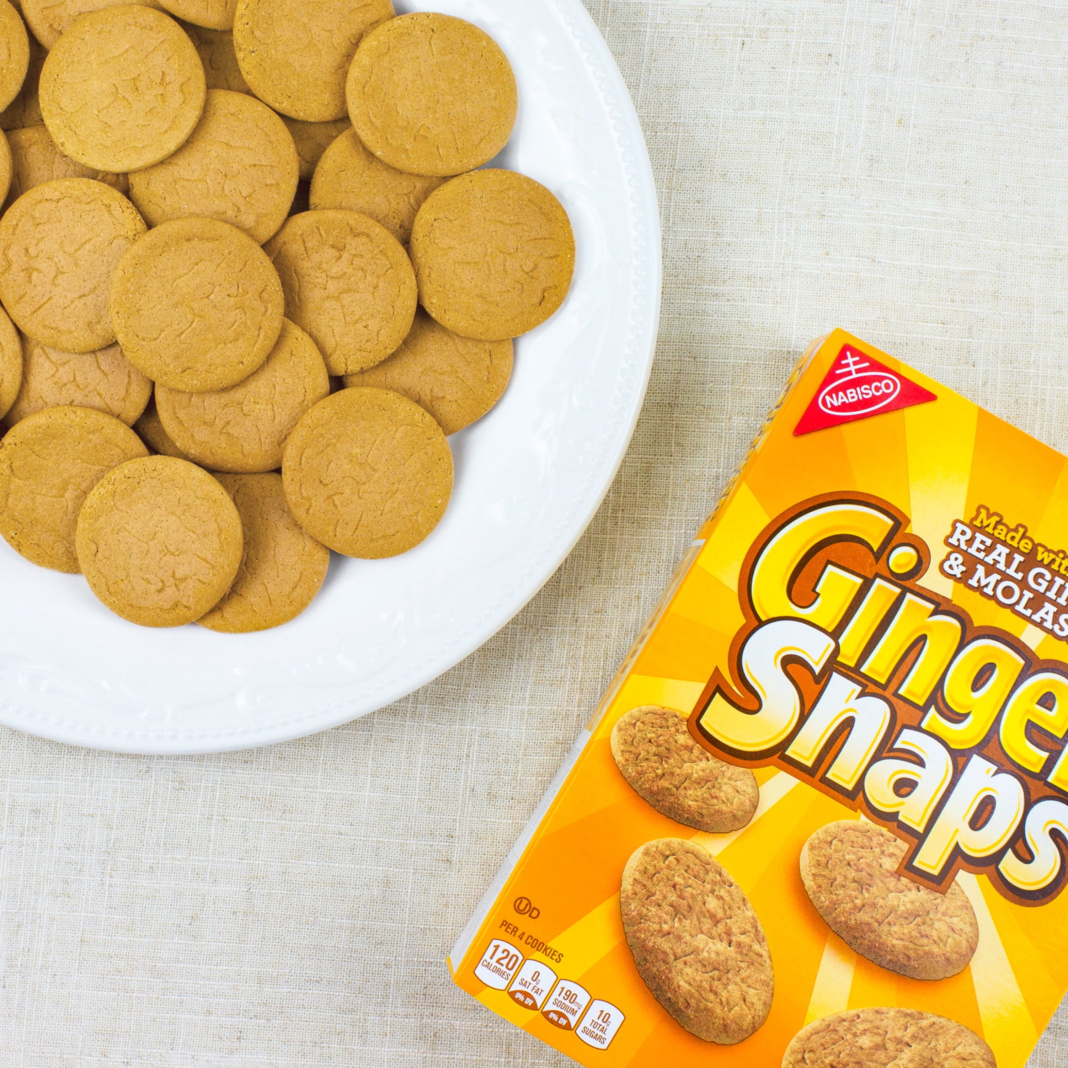 (3 pack) Ginger Snaps Cookies, Ginger Cookies, 16 oz