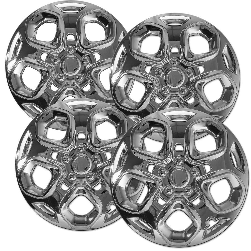 Hubcaps for Ford Fusion (4Piece) Wheel Covers 17 inch Snapon Chrome