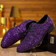 thumbnail image 5 of Men's Formal Dress Shoes Elegant Shiny Loafer Design Lace Up For Business Occasions, 5 of 7