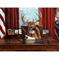 thumbnail image 2 of Heffernan, Lucia 32x25 White Modern Wood Framed Museum Art Print Titled - The Buck Stops Here, 2 of 4