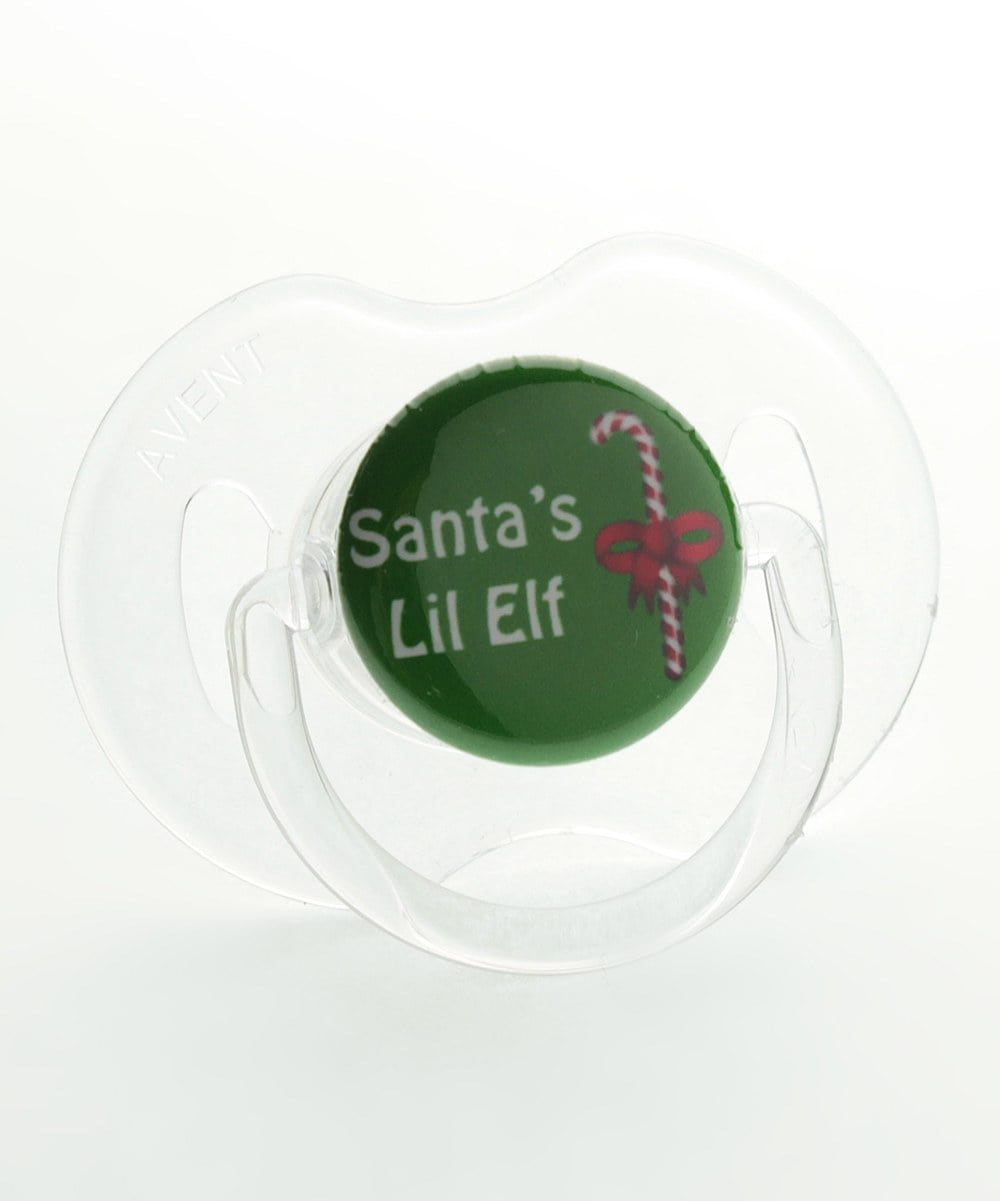 Santa/'s Little Elf Christmas Baby Pacifier