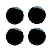 KERISTE 4Pcs/Set 20mm Auto Lock Protection Stickers Decoration Black Car Accessories
