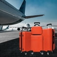 thumbnail image 2 of Luggage 4 Piece Set with Spinner Wheels, Hardshell Lightweight Suitcase with TSA Lock,Checked Luggage,Orange(12/20/24/28in), 2 of 2