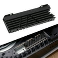 thumbnail image 2 of M.2 NVME 2280 SSD Heatsink Cooler for PS5, PS5 Slim, PC - Aluminum Alloy, CNC Anodized - Black, 2 of 9