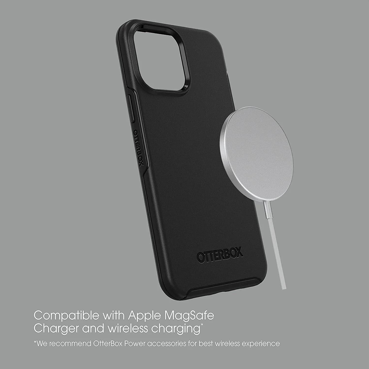 OtterBox Symmetry Series Hard Shell Cell Phone Case for iPhone 13 Pro Max & iPhone 12 Pro Max, Black
