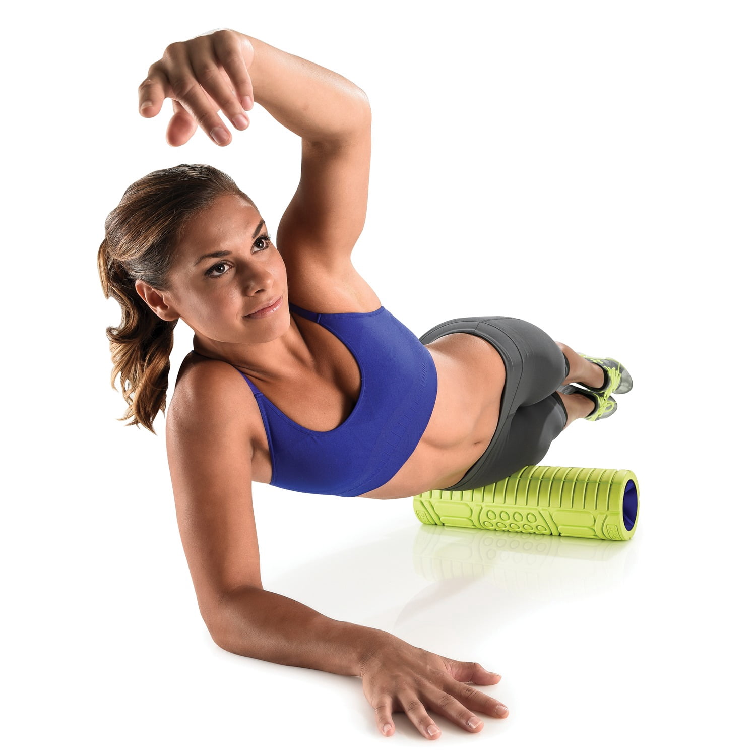 GoFit GF-FR6 Go Roller with UltraFin Core (Green, 18 Inches, with Training Manual)