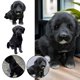 thumbnail image 4 of Realistic Black Dog Puppy Pet Plush Simulation Stuffed Animal Cuddly Doll T oy, 4 of 5