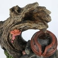 thumbnail image 3 of LuxenHome Resin Tree Stump and Rock Outdoor Fountain, 3 of 7