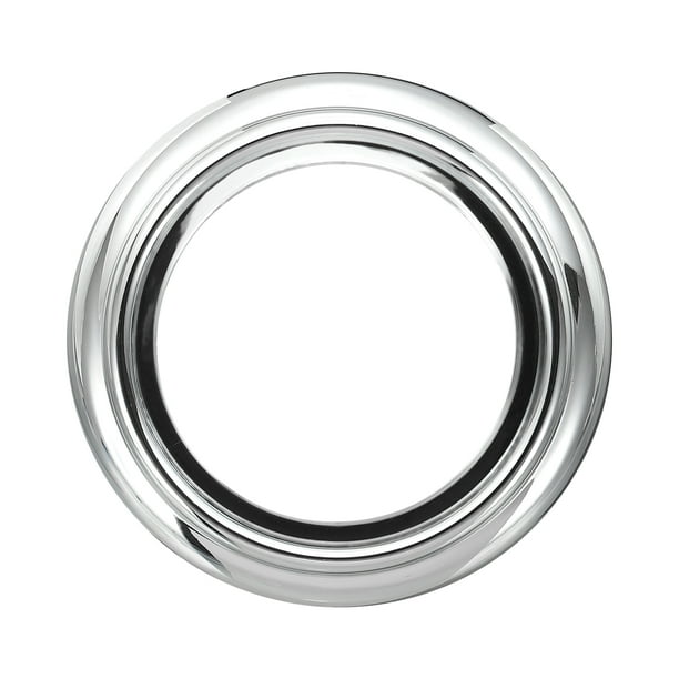 Anillo de salida de bañera, 2-1/4" ID x 3-9/16" OD, tapa decorativa para el grifo de bañera, anillo de sellado para remodelación de baño, plateado