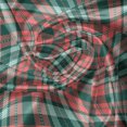 thumbnail image 7 of Ambesonne Coral Valance & Curtain, Tartan Plaid Retro Ornament, 55"x30", Coral and Forest Green, 7 of 7