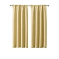 thumbnail image 2 of Mainstays Bennett Textured Curtain, Yellow 54 inch, Set of (2), 2 of 4