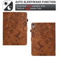 thumbnail image 5 of Case for iPad mini 6th Gen 2023/mini 7th Gen 2024, Classic PU Leather Folio Kickstand Magnetic Closure Slim Fit Cover for iPad 8.3" mini 6/mini 2024 with Auto Wake/Sleep Function Embossing - Brown, 5 of 6