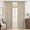 Cream (Solid)-40"W x 63"L (Pack of 2), variant on Greige (Textured) 40"W x 108"L (Pack of 2) Pinch Pleated Full Blackout Linen Textured Window Curtains