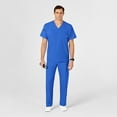 thumbnail image 3 of Wink W123 Men's V-Neck Scrub Top, Royal, 5X Womens, 3 of 6