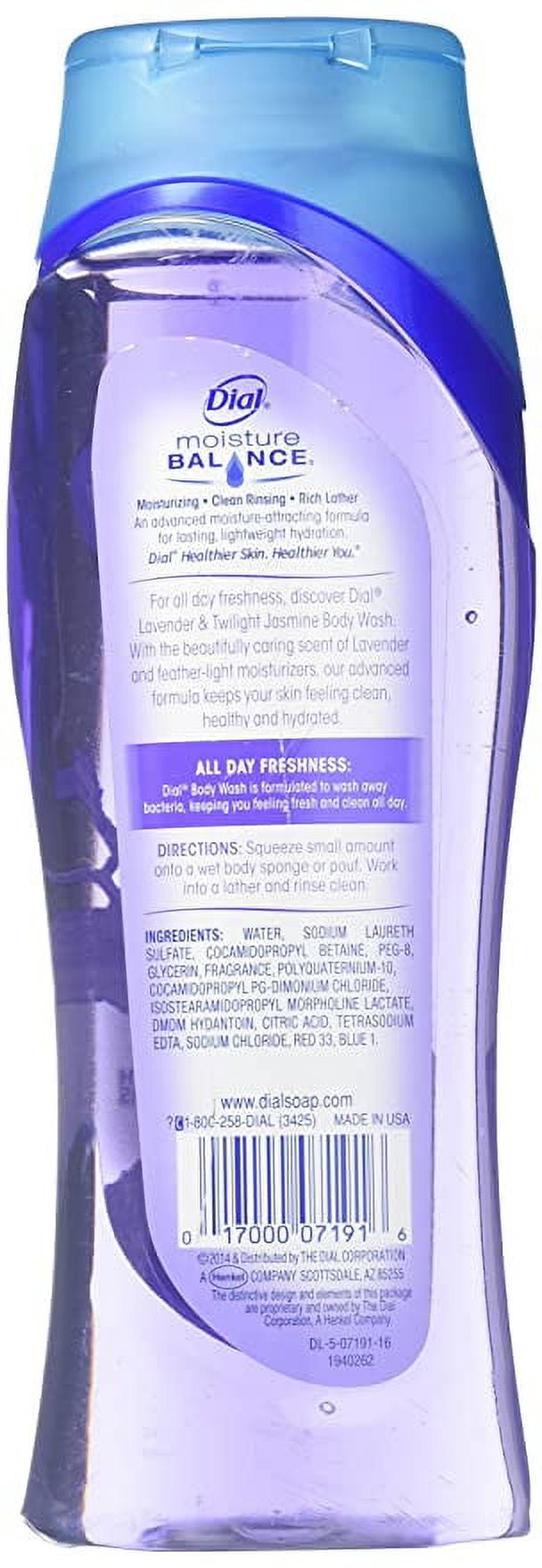 Dial Lavender & Jasmine Hydrating Body Wash, 16 oz, 2 Pack
