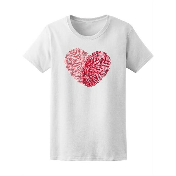 Fingerprint Heart Tee Women's -Image by Shutterstock
