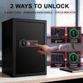 thumbnail image 2 of Tigerking 1.8 Cu. ft. Medium Digital Safe Box for Home, Combination Lock Safes with Removable Shelf, Black, 2 of 6