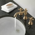 thumbnail image 3 of Delta Robinet Cassidy 2 Poignées Lavabo à Grand Diffusion, Bronze Champagne 3597LF-MPU, 3 of 5