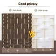 thumbnail image 4 of HOMCOM 4 Panel Room Divider, 6' Tall Folding Privacy Screen, Hand-Woven Freestanding Wood Partition for Home Office, Bedroom, Brown, 4 of 9