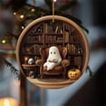 thumbnail image 2 of Halloween Reading Book Pendant Creative Acrylic Flat Decoration Creating A Mysterious Atmosphere Of Holiday Decorations Perfect For Home Party And Event Unique Choice, 2 of 7