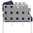 thumbnail image 4 of Afuera Living Patio Loveseat in Navy and White, 4 of 5
