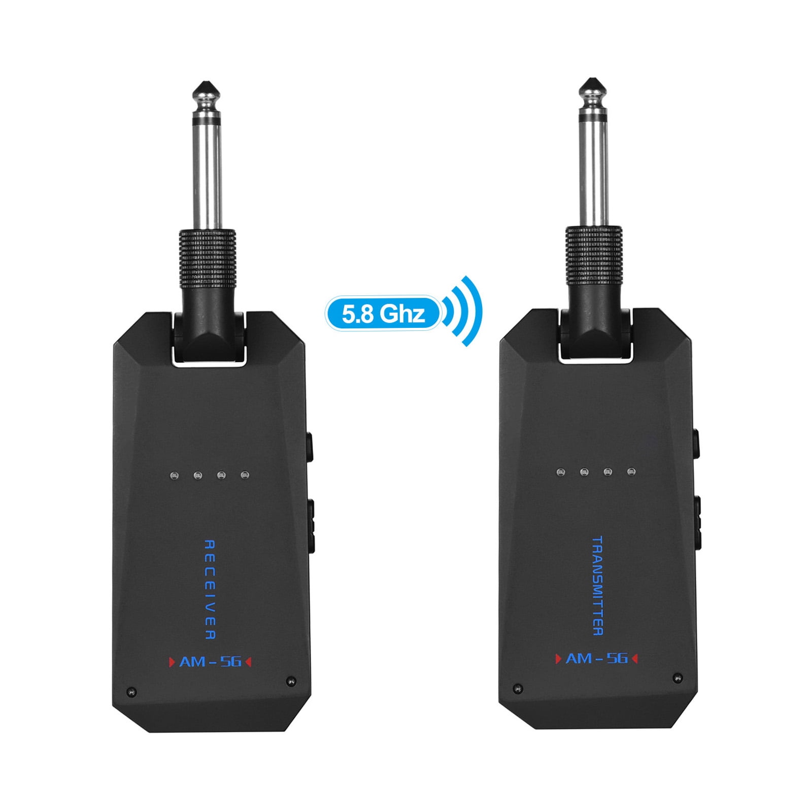 wireless guitar Bass AM-5G Wireless 5.8G Guitar System Rechargeable Audio Transmitter and Receiver ISM Band for Electric Bass Guitars Amplifier Accessories