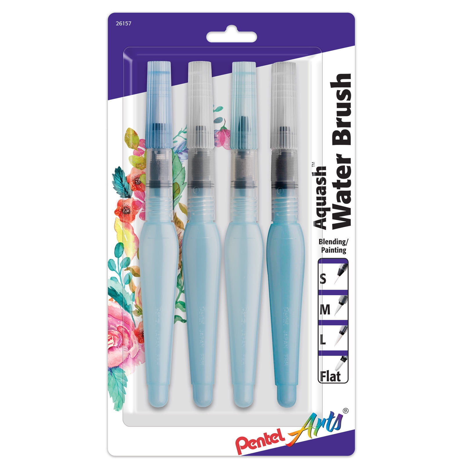 Pentel Aquash Water 4Brush Set