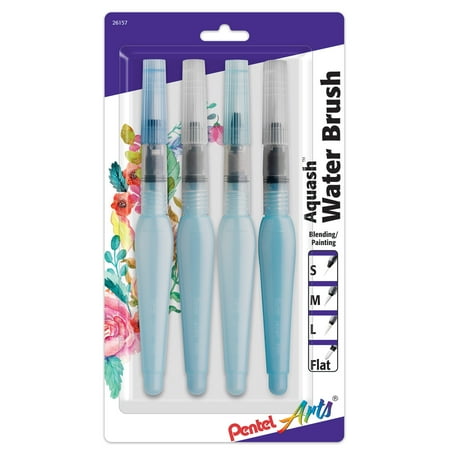 UPC: 0072512261576 | Pentel Aquash Water 4-Brush Set