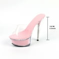 thumbnail image 2 of Women's Shoes Spring Clear Heels Sexy Sandals Slipper Girls Shoe for Party Club 14cm Heel 4cm Platform LFD-B3494, 2 of 8