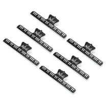 6Pcs Music Book Clip Page Holder ABS for Piano Music Reading Stand Music Book Sheet Black