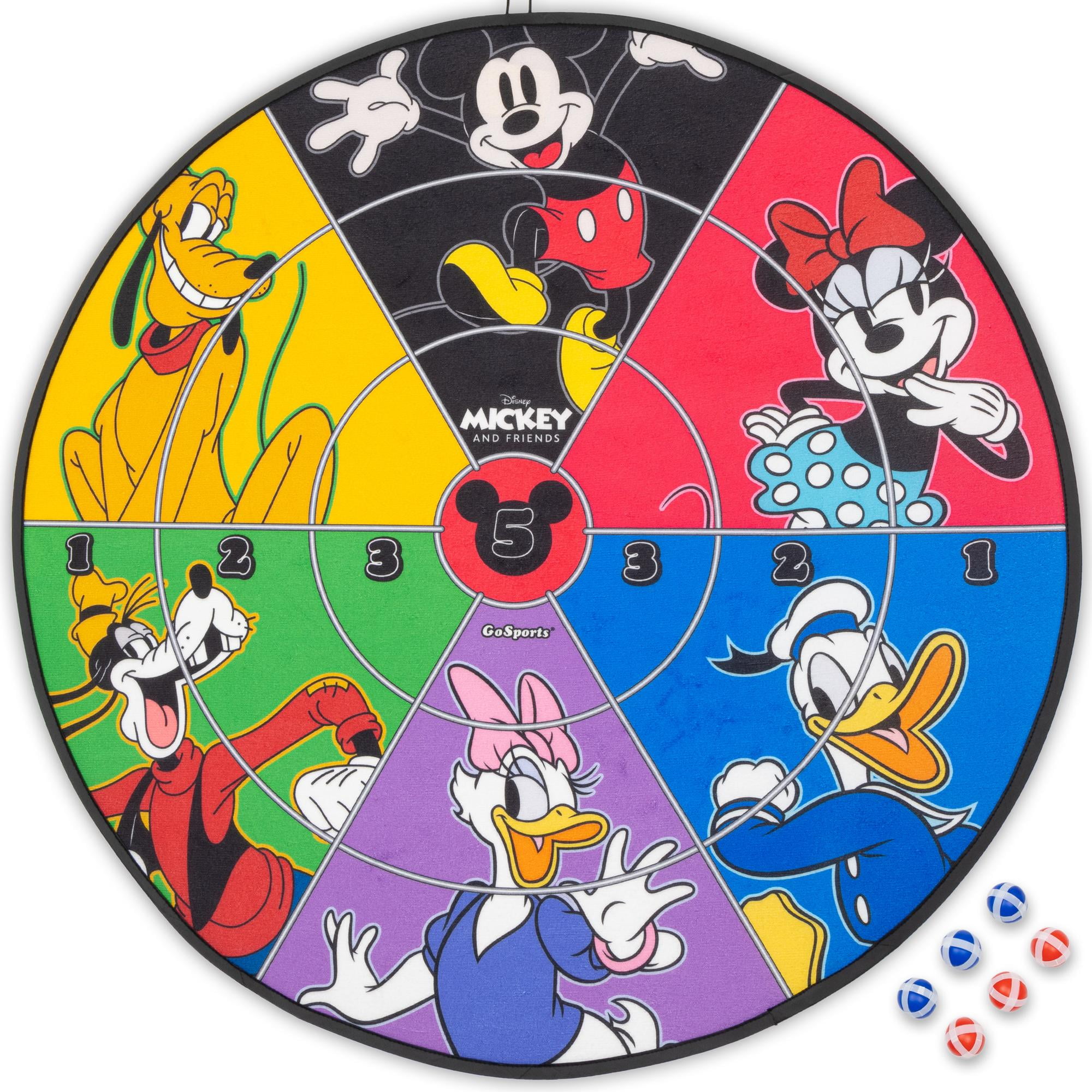 Disney Mickey & Friends Giant Darts Game by GoSports Kids Sticky Ball