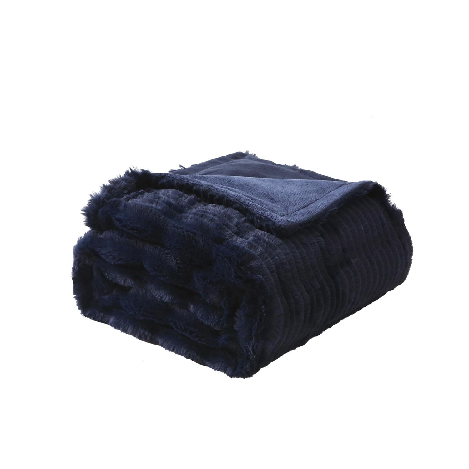 HOMETRENDS Sheared Faux Fur Polyester Throw