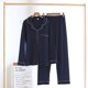 thumbnail image 1 of Conjunto de pijamas de algodón puro para mujer, de 2 piezas ropa de dormir, pantalón de manga larga, ropa de casa, servicio a domicilio, Invierno, 1 of 4