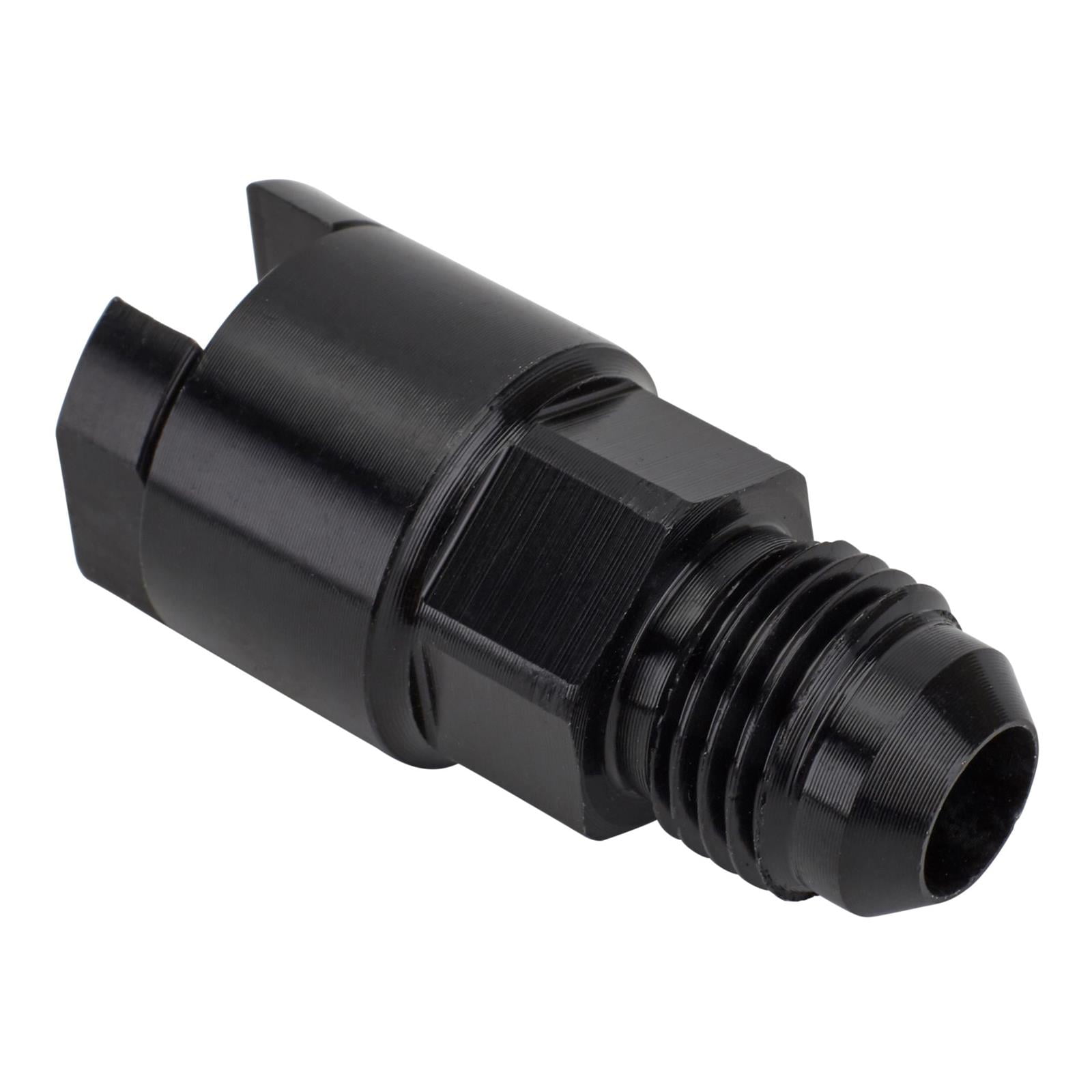 LS1/LT1 EFI Fuel Line Fitting, 6 AN Male to 5/16 Inch Female, Black