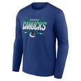 thumbnail image 2 of Men's Blue Vancouver Canucks Covert Long Sleeve T-Shirt, 2 of 4