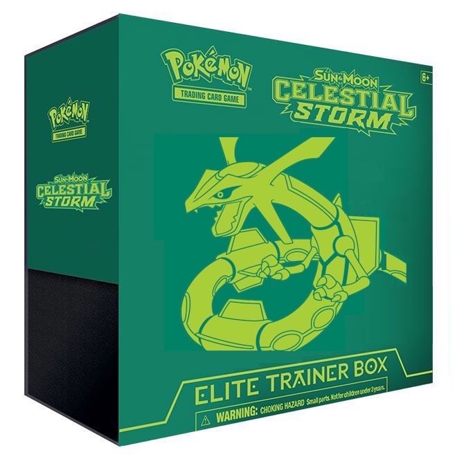820650804502 for sale online Pokémon Sun and Moon Elite Trainer Celestial Storm Box 