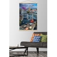 thumbnail image 2 of Disney Pixar Cars 2 - Triptych 2 Wall Poster with Wooden Magnetic Frame, 22.375" x 34", 2 of 3