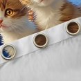 thumbnail image 4 of Homewish Orange Cat Curtains Pack of 2 (42x84 Each),Pet Kitten Curtains Blackout,Ocean Adventure Bedroom Curtains For Girls Teens,Breathable Home Decor, 4 of 6