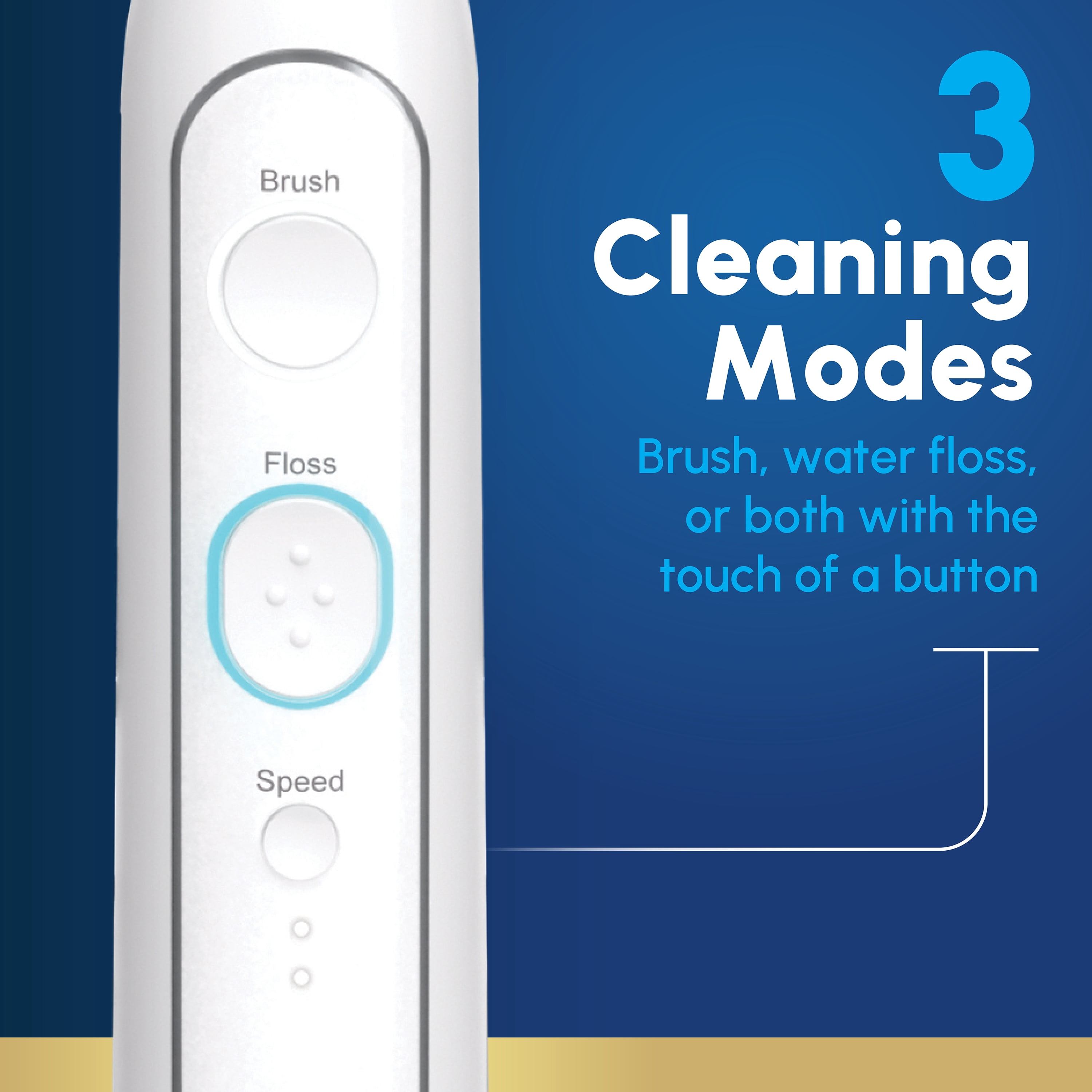 Waterpik Sonic-Fusion 2.0 Professional Flossing Electric Toothbrush with Water Flosser Combo In One, Full Size Brush Head, ADA Accepted, White SF-04W030-1