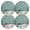 Multicolor, variant on Ryvnso Christmas Snowflakes Winter Landscape Round Plate Mats Dining Table Placemat Set of 4 for Holiday Decoration