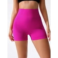 thumbnail image 2 of OVESPORT Women's Single/4-piece Sports Shorts, Fitness Motorcycle Yoga Seamless High Waisted And Hip Lifting Shorts, 2 of 6