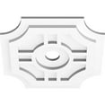 thumbnail image 2 of 14"OD x 2"ID x 4 1/2"C x 1"P Haus Architectural Grade PVC Contemporary Ceiling Medallion, 2 of 11